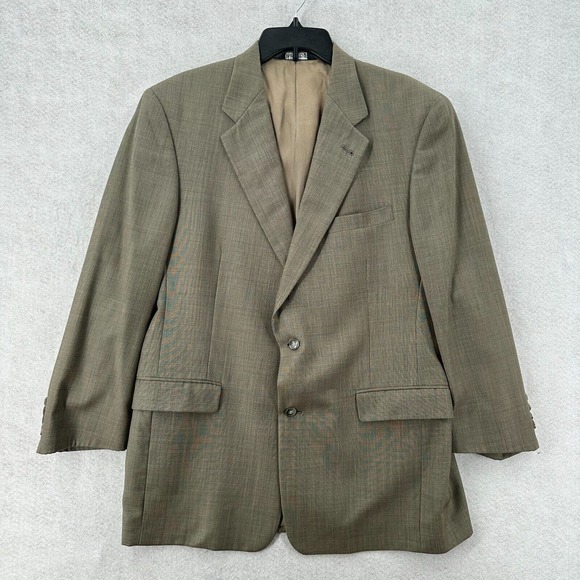 Burberry Blazer Mens 42R Gray Super 100s Wool‎ 2-Button Sort Coat Suit Jacket